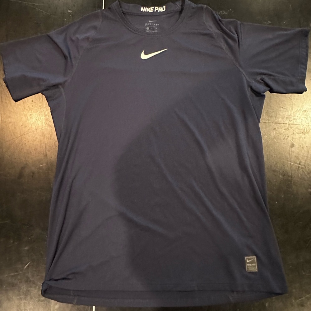 Nike Pro Dri-Fit Navy Athletic Shirt